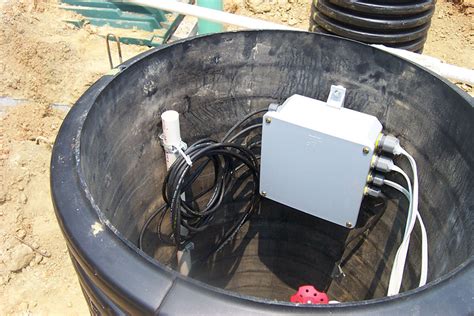 electrical junction box pump septic|sanitary sewer junction box.